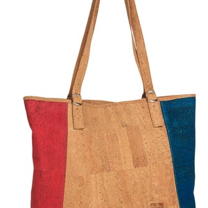 Bolso Bandolera Dos Colores - Bolso Corcho - Bolso Tote Corcho