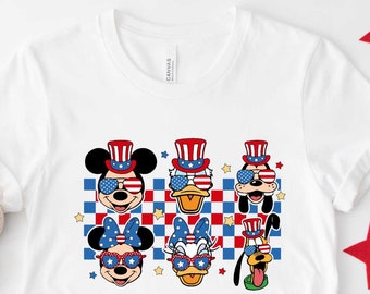 Mickey and Friends Patriotic Shirt, Disney 4th of July