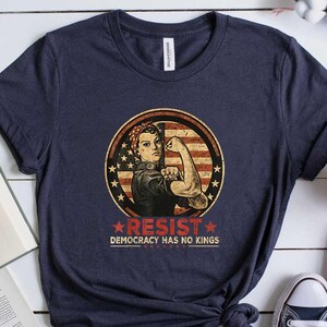 Democracy Graphic Tee: Anti Trump Resist Shirt