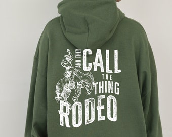 Retro Rodeo Hoodie: Trendy Western Cowboy Sweatshirt