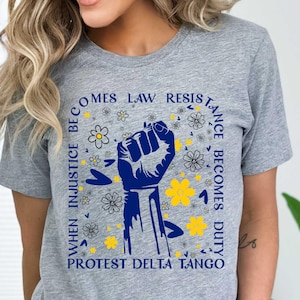 Resist Political T Shirt, Activism Graphic Tee, Anti Trump Shirt, Political Statement Shirt, Resist Fist Shirt, Protest Tee, Graphic T Shirt