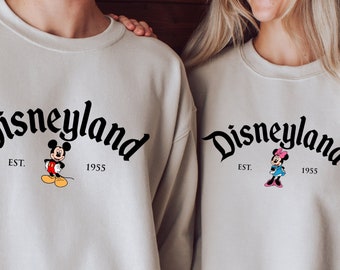 Disney Couples Mickey and Minnie Mouse Couple Sweatshirt, Mickey&#39;s  Xmas Party Sweatshirt, Disneyland Vacation Holiday Gift, Disneyworld