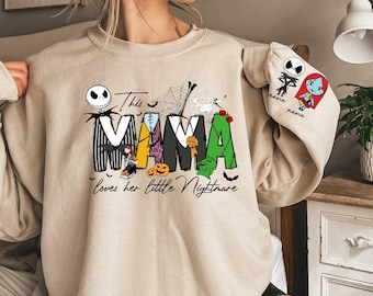 Spooky Mama Nightmares Sweatshirt: Halloween Grandma Gift