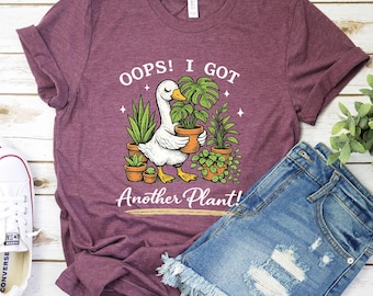 Funny Duck Plant Lover Sweatshirt, Gardening Gift, Botanical Tee