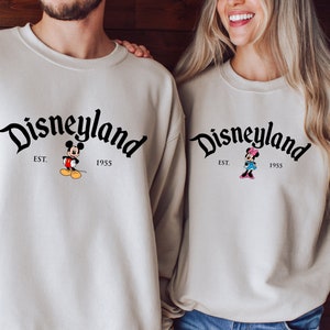 Disney Couples Mickey and Minnie Mouse Couple Sweatshirt, Mickey's  Xmas Party Sweatshirt, Disneyland Vacation Holiday Gift, Disneyworld