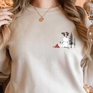Let it Snow Sweatshirt Gift for Woman Winter Sweatshirt Snowflake Sweatshirt Christmas Sweater Holiday Hoodie Winter Lover Xmas Party Gift