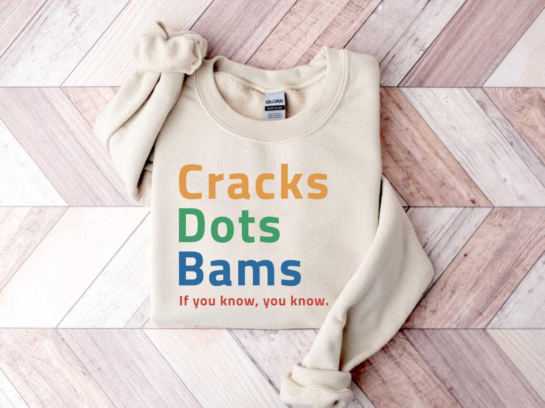Cracks Dots Bams Mahjong Sweatshirt, Funny Game Shirt Etsy
