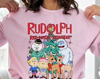 Vintage Rudolph The Red Nosed Reindeer Christmas Sweatshirt, Christmas Movie Shirt