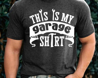 Dad Garage Shirt, Father Son Matching Mechanic Apparel