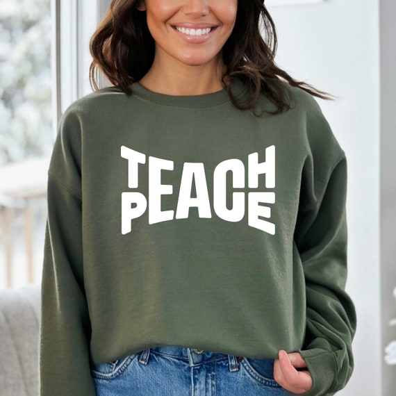 Teach Comfort Colors Sweatshirt - Teacher Apparel