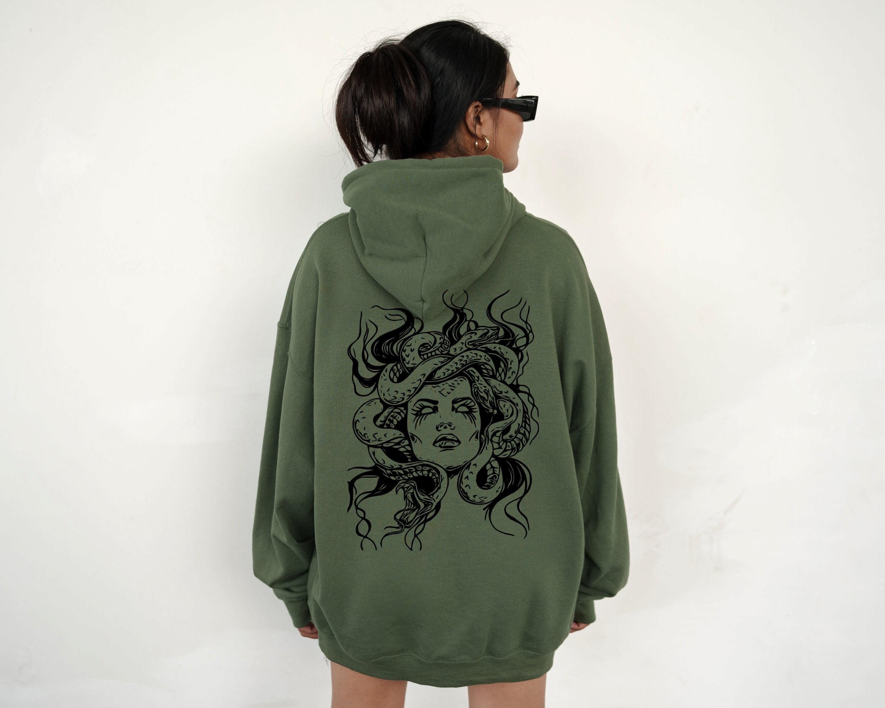 Medusa Snake Face Hoodie, Goddess Medusa Hoodie, Greek Mythology Hoodie, Snakes Head Witch Hoodie, Mythology Hoodie, Witchy Woman Hoodie