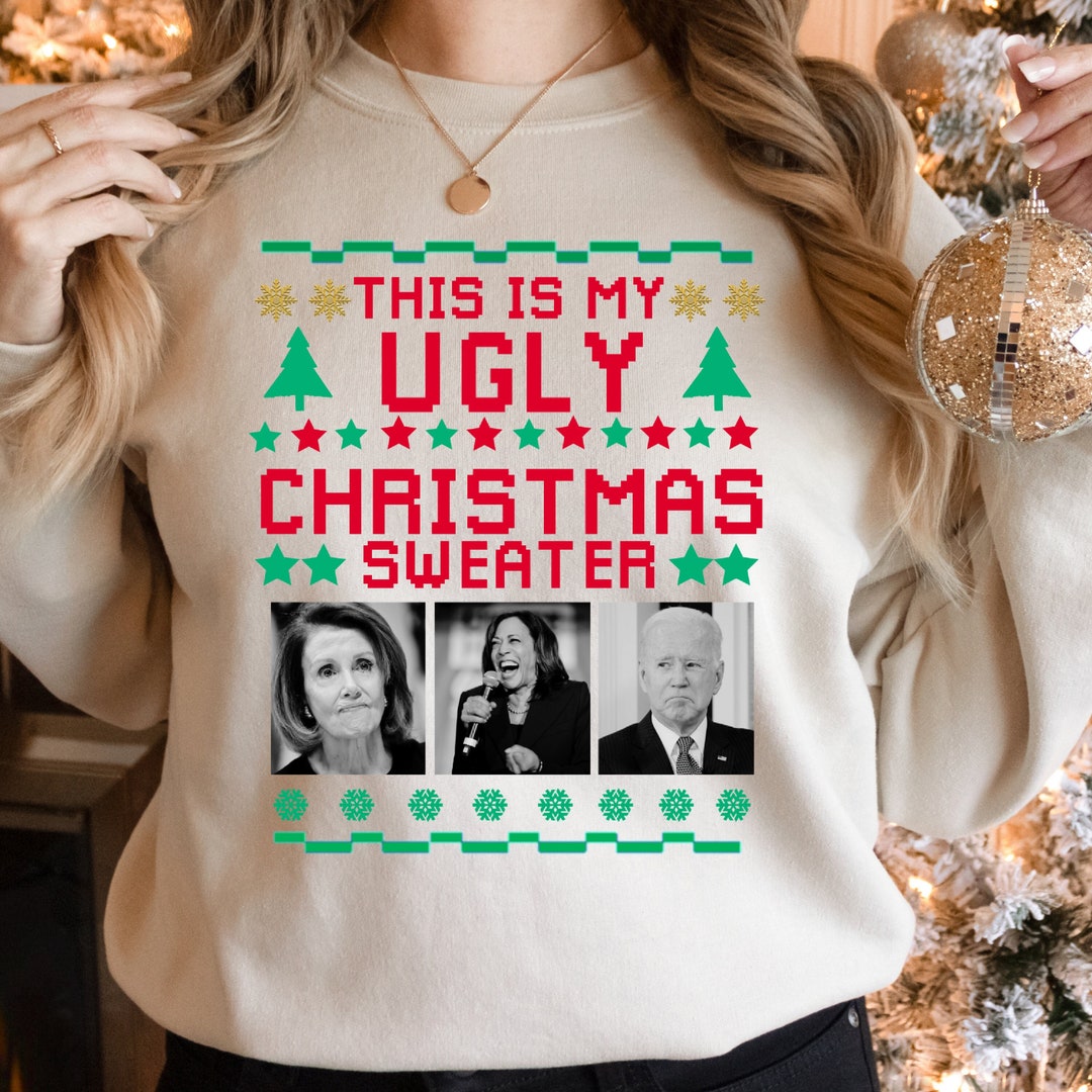 Santa Joe Biden This is My Ugliest Christmas Sweater Tshirt, Biden ...