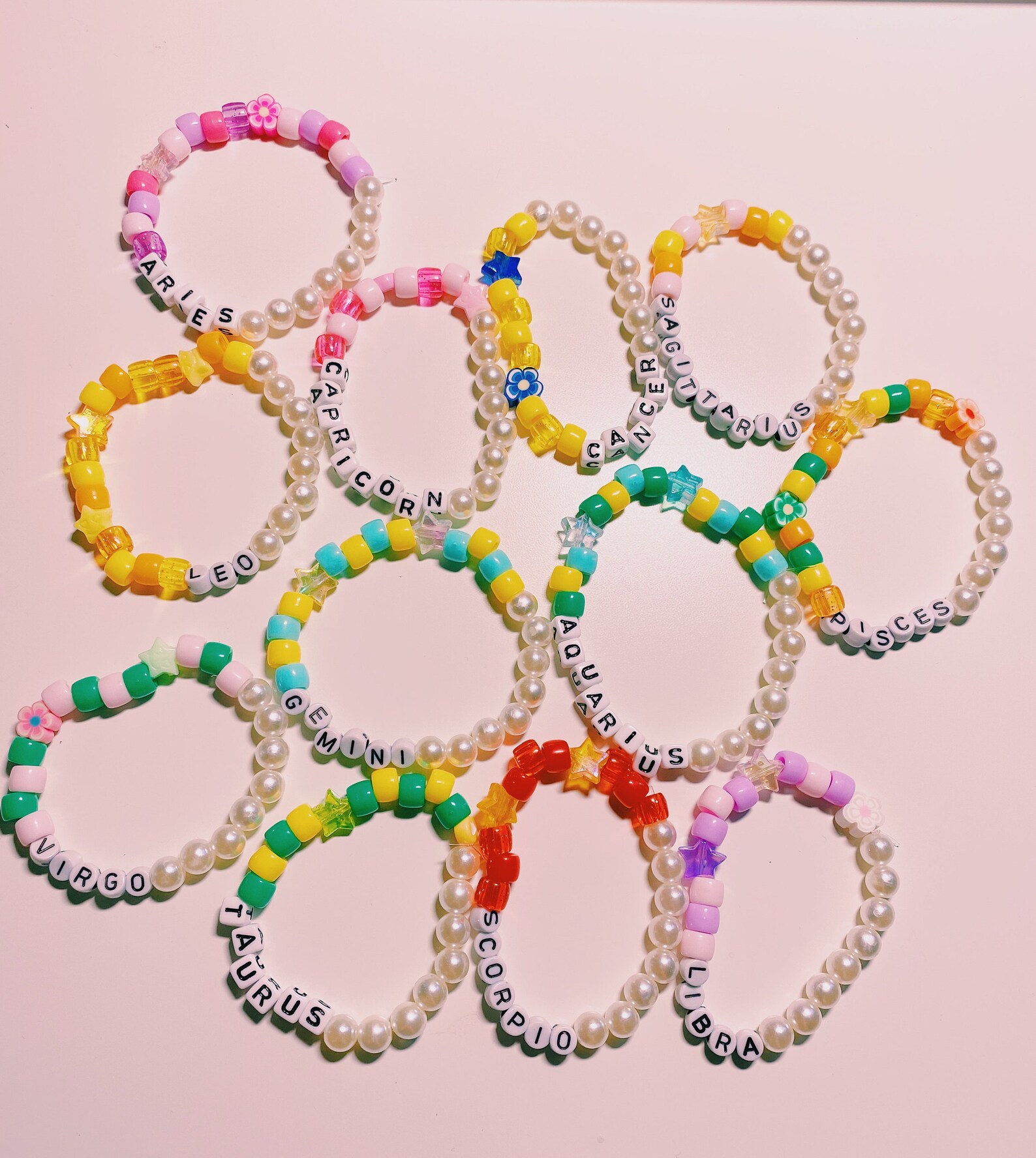 Zodiac inspired beaded bracelet Etsy