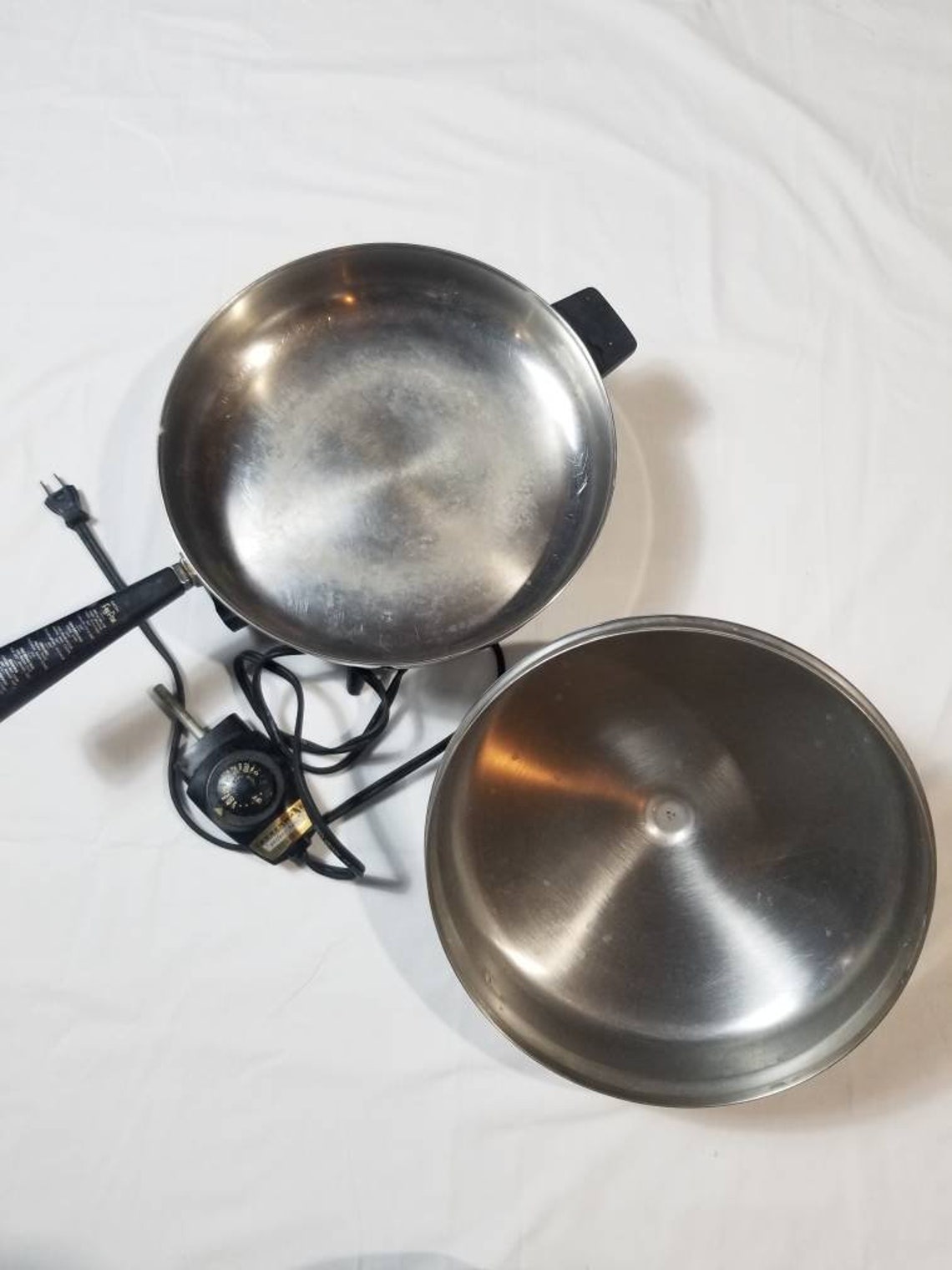 Vintage Fabreware 12 electric frying pan Etsy