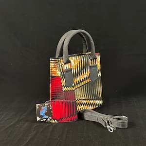 Adunni- African Print Velvet lined Hand Bag Multicolor Bohemian Chic Crossbody Sling Bag Handmade African Handbag Boho Purse with cardholder