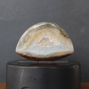 Opalized wood druzy cabochon