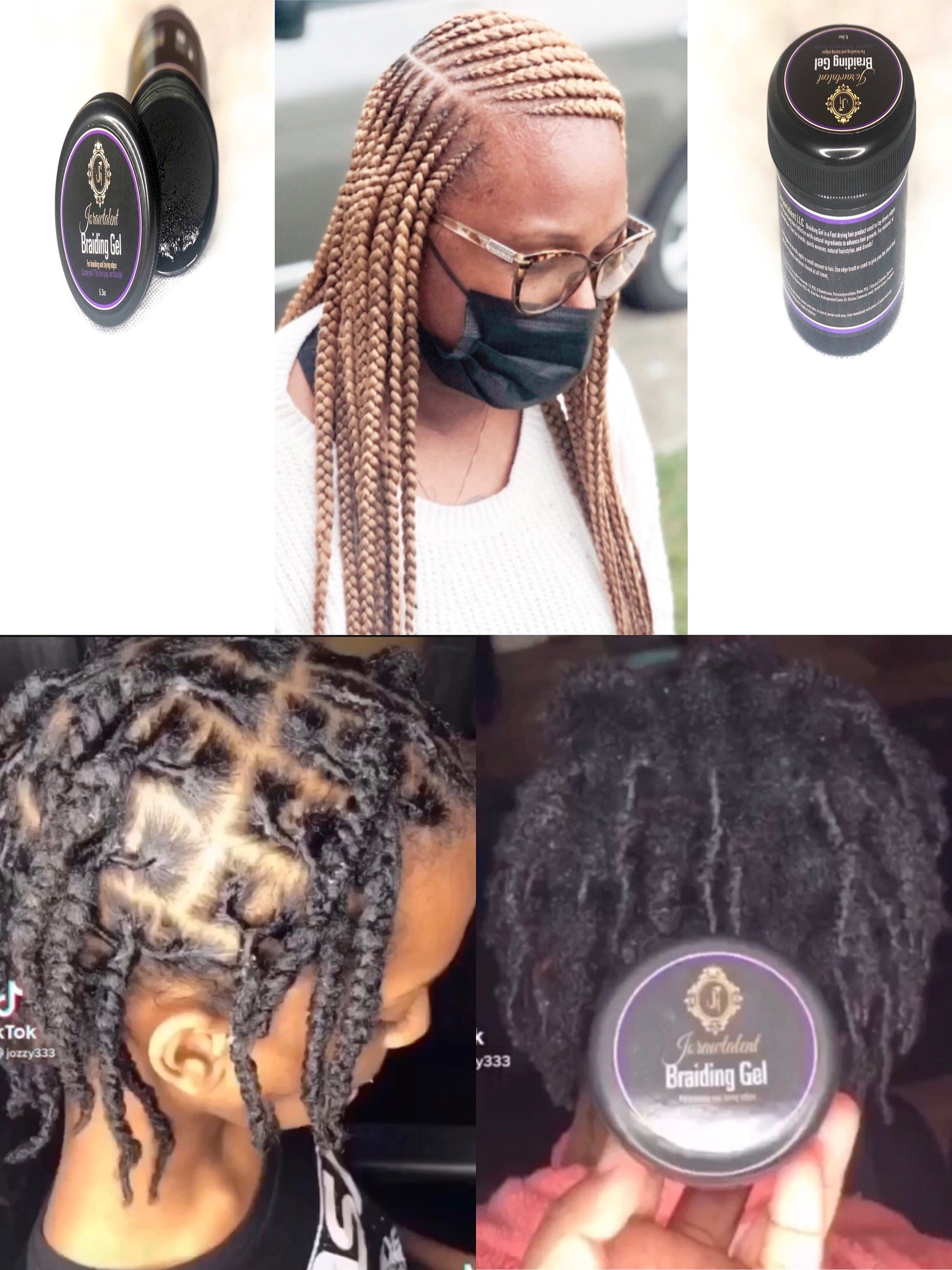 Braiding Gel that works better than Jam and last on hair for 3 Etsy
