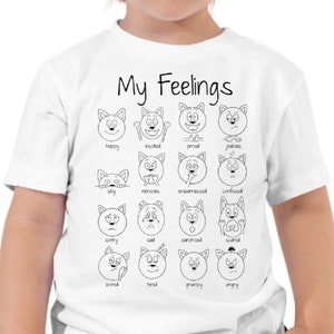 Camiseta para niños pequeños, Camiseta para perros para niños, Camiseta educativa, Camiseta preescolar para niños, Camiseta de jardín de infantes para niños, Camiseta de cartón para niños