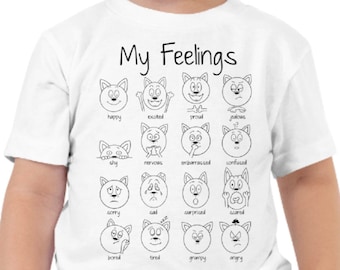 Dog Toddler T-shirt, Dog T-shirt for Kids, Educational T-shirt, Preschool T-shirt for kids, Kindergarten T-shirt for Kids, Carton Tee Kids