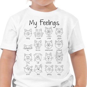 Camiseta Cat Toddler, Camiseta Cat para niños, Camiseta educativa, Camiseta preescolar para niños, Camiseta de jardín de infantes para niños, Camiseta de dibujos animados