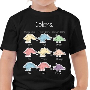 Camiseta Dinosaur Toddler, Camiseta Dinosaur para niños, Camiseta educativa, Camiseta preescolar para niños, Camiseta de jardín de infantes para niños, Dino