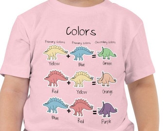 Dinosaur Toddler T-shirt, Dinosaur T-shirt for Kids, Educational T-shirt, Preschool T-shirt for kids, Kindergarten T-shirt for Kids, Dino
