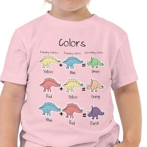 Camiseta Dinosaur Toddler, Camiseta Dinosaur para niños, Camiseta educativa, Camiseta preescolar para niños, Camiseta de jardín de infantes para niños, Dino