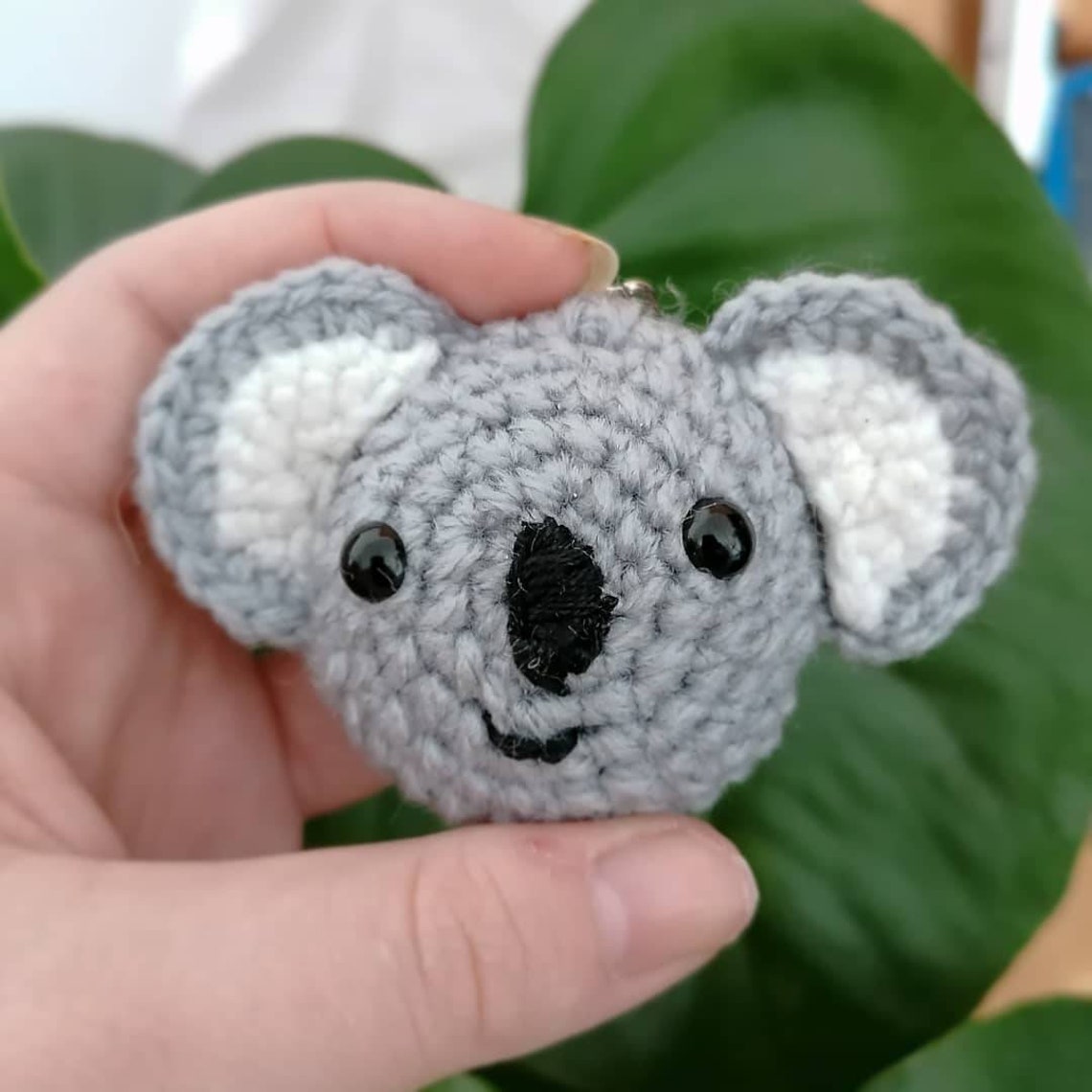 Cute Handmade Crochet Koala Keychain Etsy