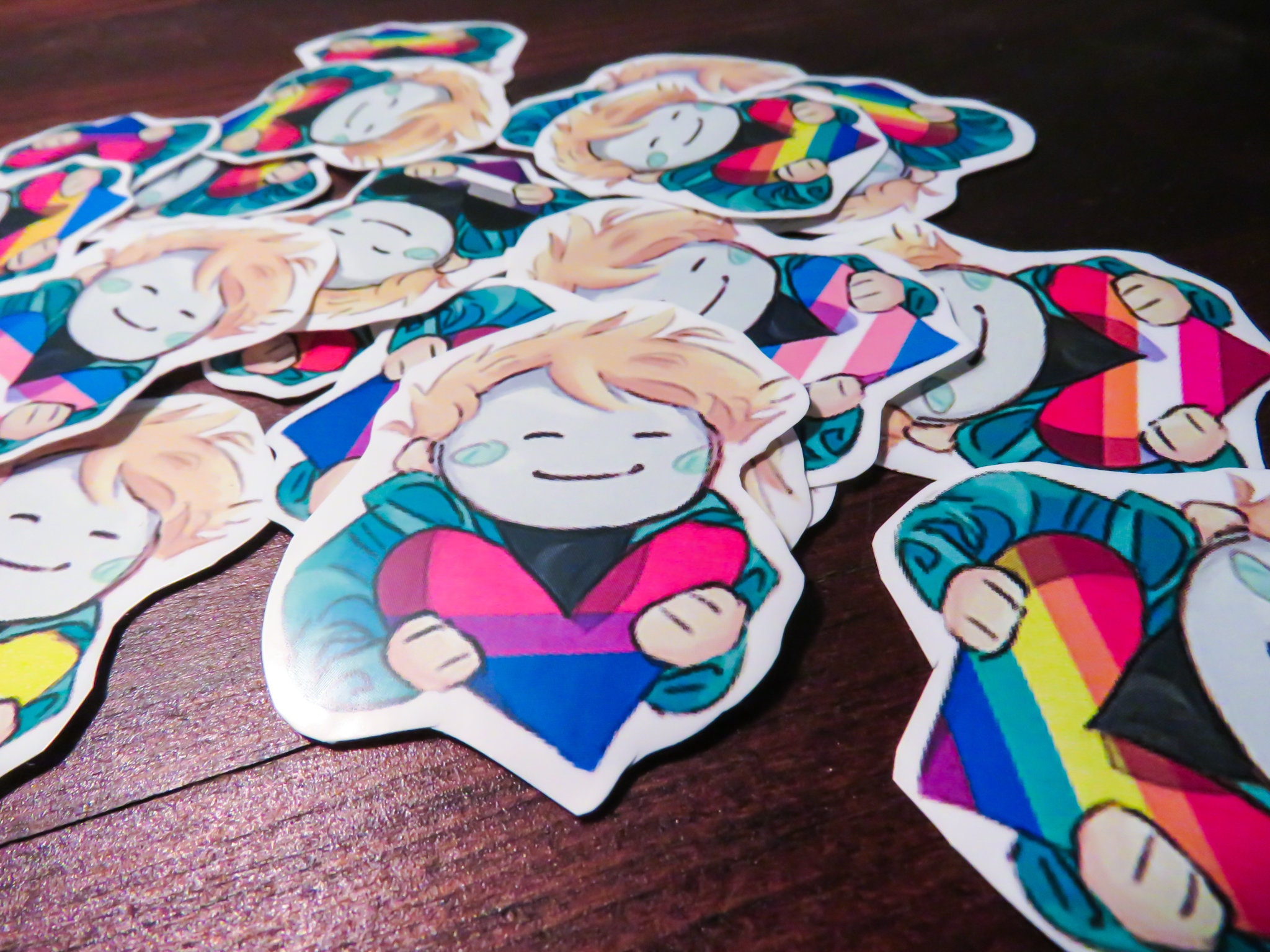 dream smp dream pride sticker bi gay trans nb pan ace etsy