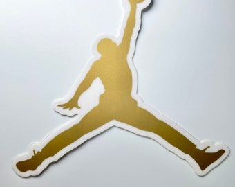 Michael Jordan Jumpshot Glossy Sticker 3 Water Resistant - Etsy