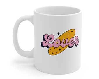 Lover Ceramic Mug Retro Y2k Mug Swiftie Coffee Cup Taylor Swift Inspired Tea Cup Pop Culture Coffee Mug