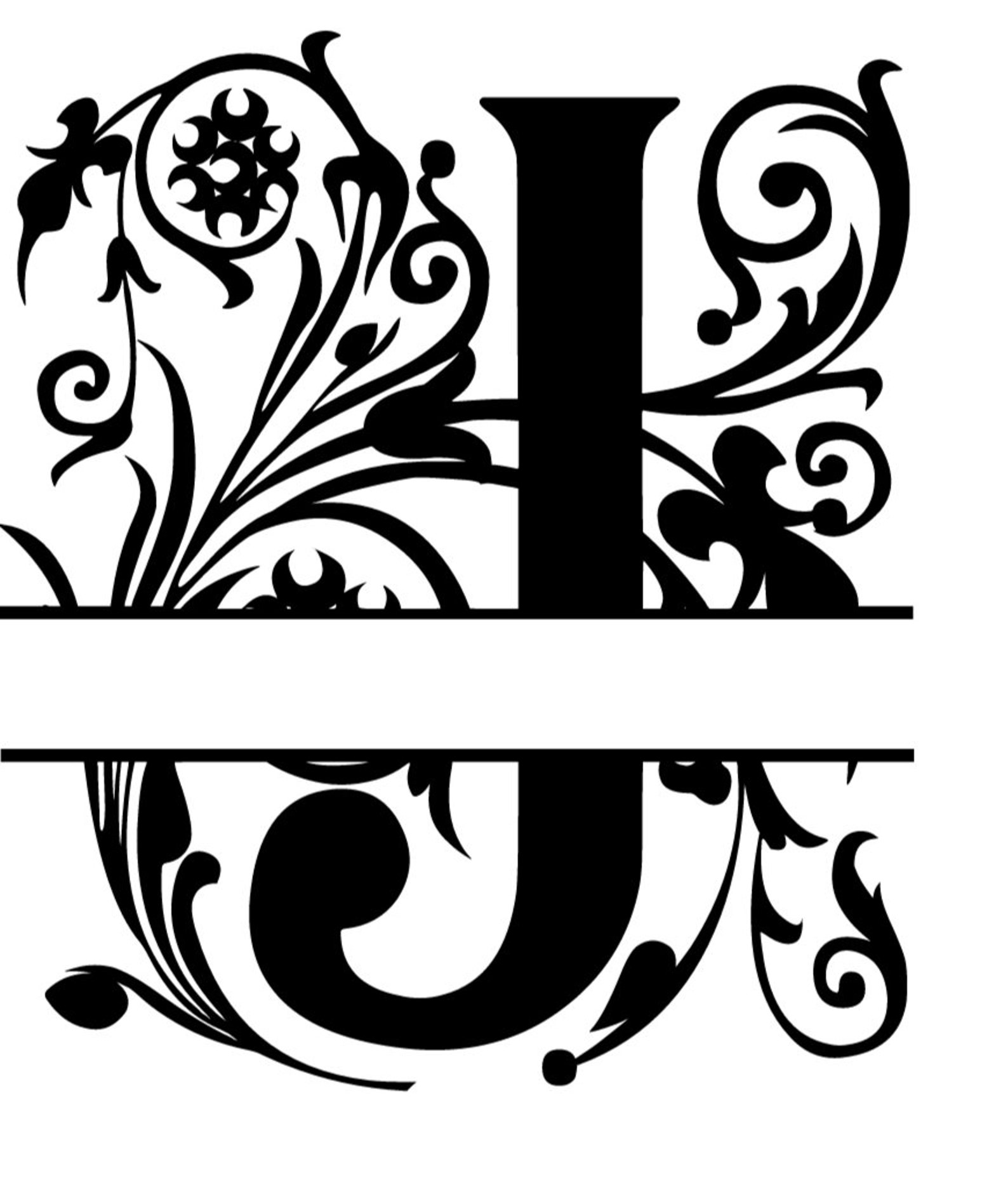 Regal Split Monogram Font | Etsy