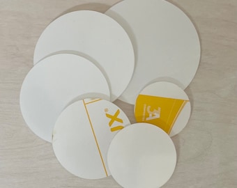 Clear Acrylic Circle Blanks: 3mm Plain Acrylic Discs