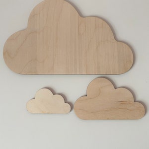 Clearance Items / Wooden Cloud / Shape Blanks /  Arts and Crafts / Wooden Crafts