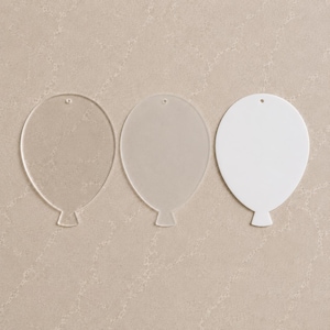 Acrylic Balloon Plaque Blank: DIY Craft Shape, Sublimation Printing