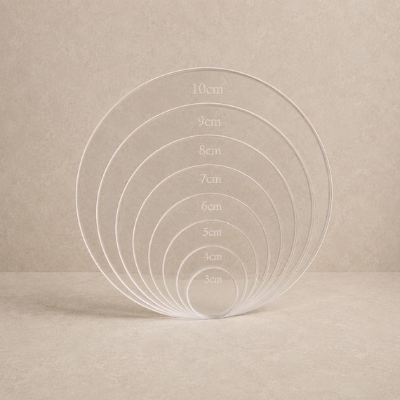 Clear Acrylic Circles | Laser Cut Blanks for Crafts, Vinyl, UV DTF Projects