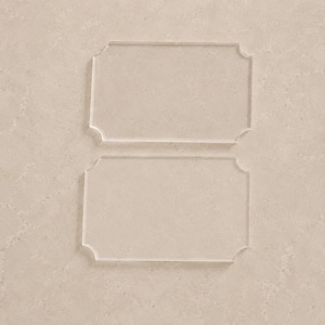 Acrylic Ticket Blanks: DIY Craft Shape, Sublimation Printing (14cm x 7.8cm)