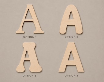 Wooden Alphabet Letters | Laser Cut Maple Wood Letters | Craft Blanks | Wall Decor | DIY Name Signs | Nursery Letters | 5cm–30cm