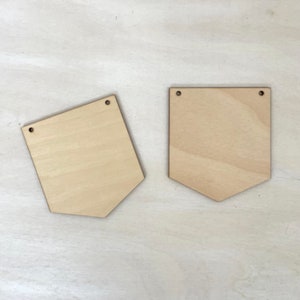 10cm 4mm Wooden Flag Pennant Blanks / Flag Shape / Pennant Blanks / Craft Shape / DIY Bunting / Wooden Bunting *LIMITED STOCK*