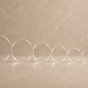 Clear Acrylic Circles | Laser Cut Blanks for Crafts, Vinyl, UV DTF Projects image 2