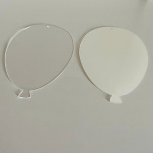 Acryl Ballon Rohlinge / Ballon Form / Ballon Rohlinge / DIY Token / DIY Tokens / Acryl Handwerk / Sublimationsdruck Rohling