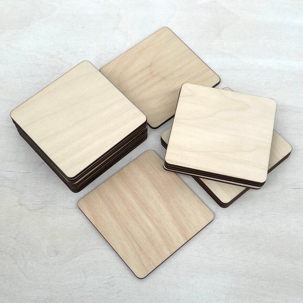 Clearance Items / Wooden Square / Shape Blanks /  Arts and Crafts / Wooden Crafts