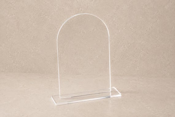 Acrylic Blanks for Event Signage Frosted and Clear | Wedding Table Numbers | Welcome Sign | Event Signage | Cast Acrylic