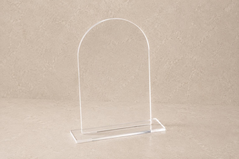 Acrylic Blanks for Event Signage Frosted and Clear | Wedding Table Numbers | Welcome Sign | Event Signage | Cast Acrylic Bild 1
