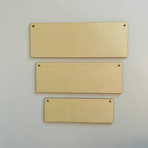 Wooden Sign Blanks / Rectangle Sign Shape / Wooden Blanks / Craft Shape / DIY Signs / Wooden Crafts