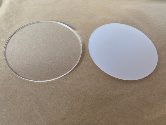Cercle acrylique vierge / Acrylique clair /Cercles acryliques unis/ 3mm