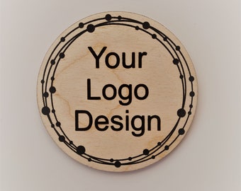 Personalised Engraved Logo Disc /  Add your own logo /  Photo Prop / Business Stationery / Marketing Tools