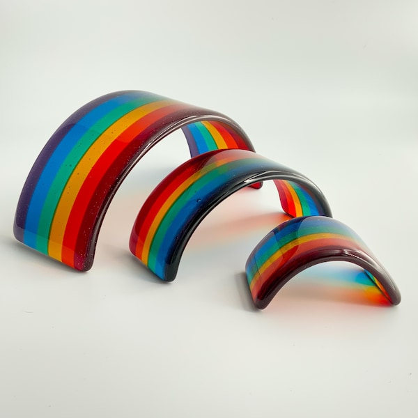 Acchiappasole arcobaleno in vetro