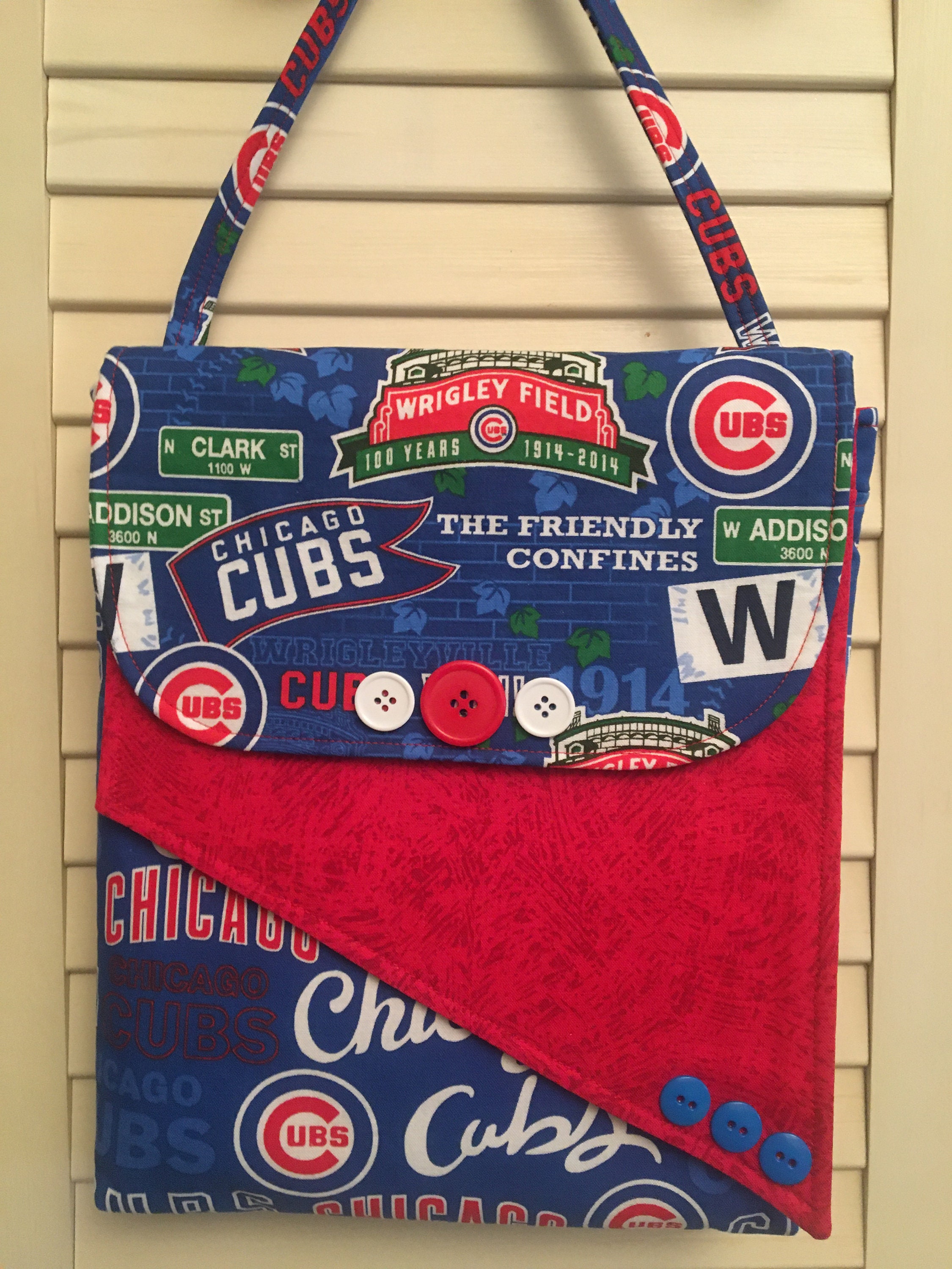 Buy MLB New CHICAGO CUBS Flag Print 100% Cotton Fabric Material Online in  India 