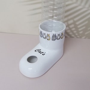 Ceramic cat water bowl/water bowl for longhaired cats/water dispenser/non-wetting water bowl/hand made/pet bowl/cat feeder water dispenser